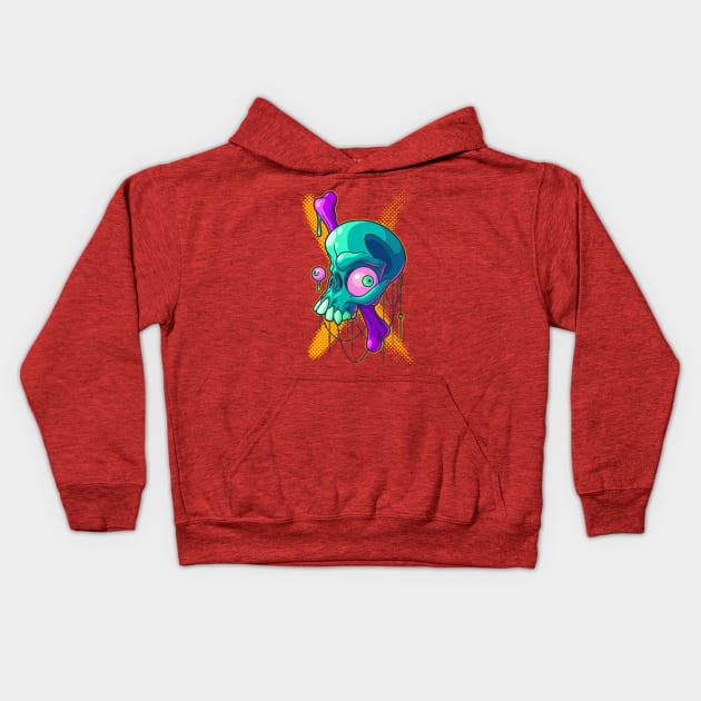 Strange Bones Kids Hoodie by ArtisticDyslexia